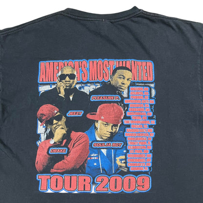 2009 Lil Wayne America’s Most Wanted tour faded rap tee (L)