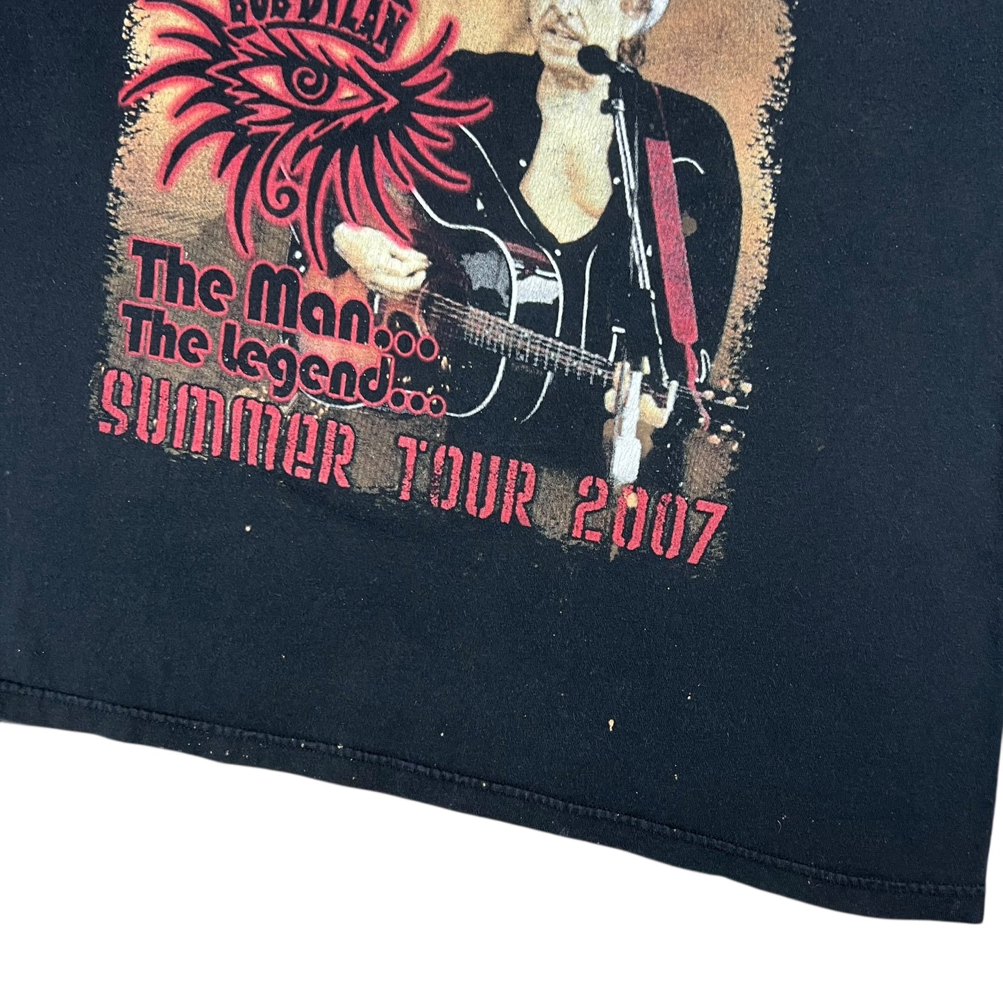 Vintage 2007 Bob Dylan Summer Tour faded band tee (L)