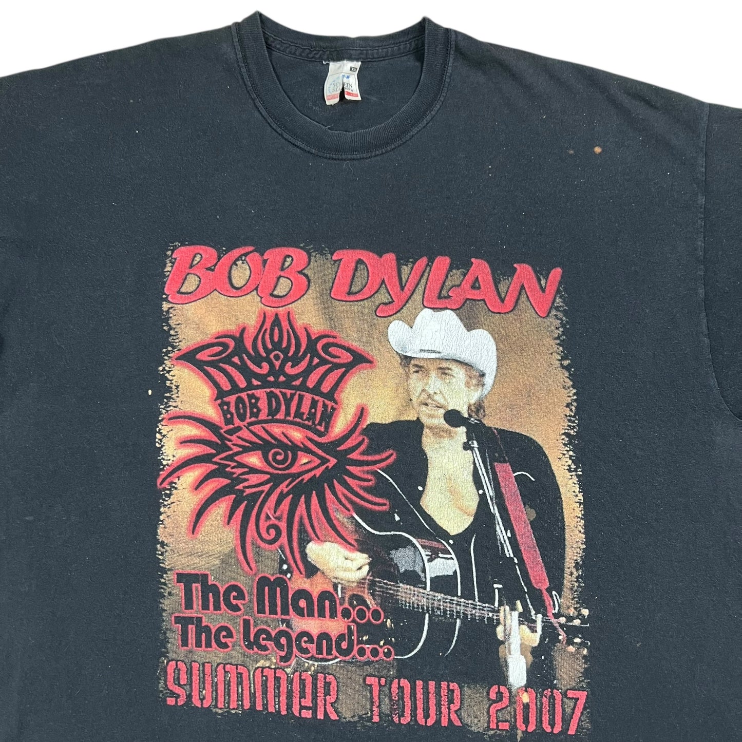 Vintage 2007 Bob Dylan Summer Tour faded band tee (L)