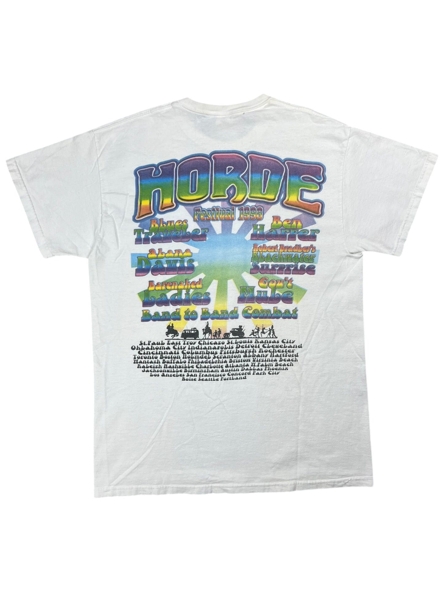 Vintage 1998 HORDE Festival Gov’t Mule band tee (L)