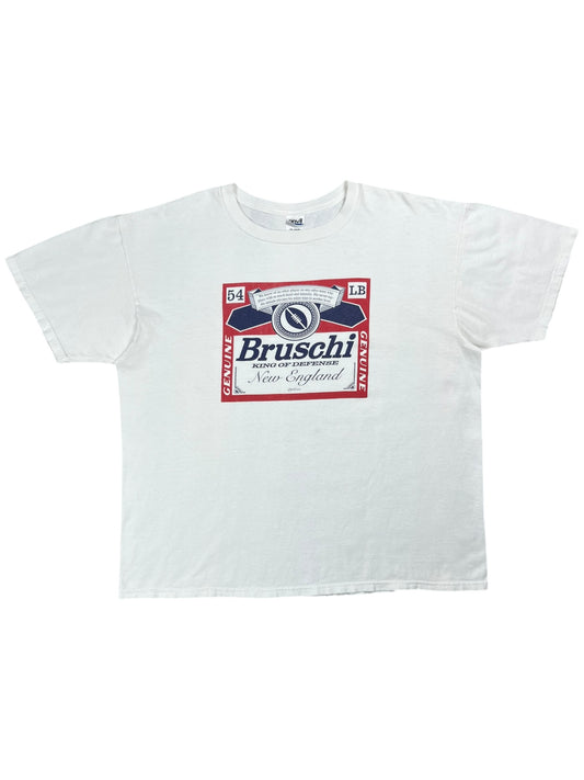 Vintage Y2K Teddy Bruschi New England Patriots Beer tee (XXL)
