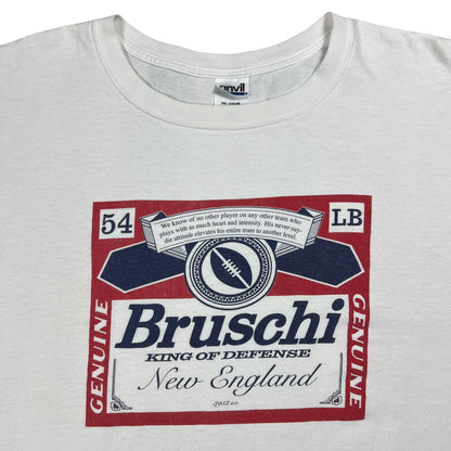 Vintage Y2K Teddy Bruschi New England Patriots Beer tee (XXL)