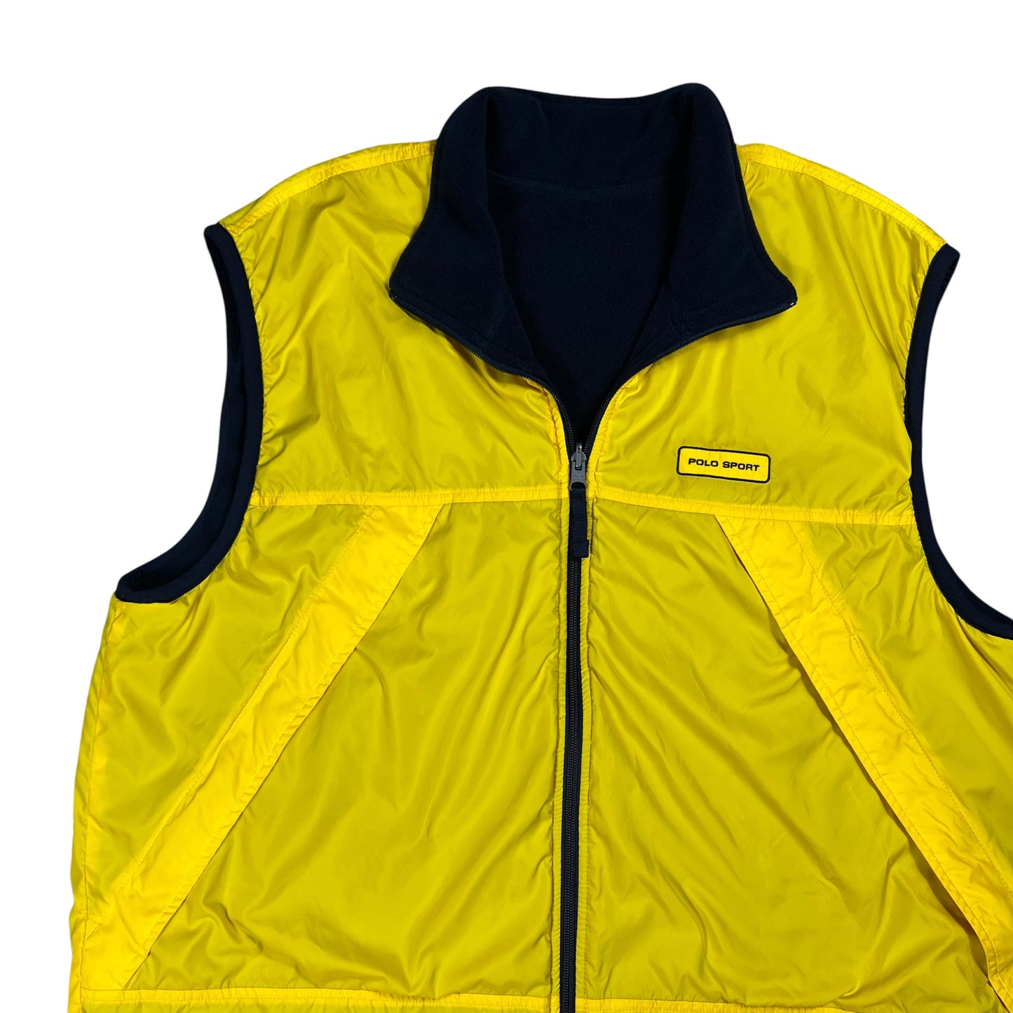 Vintage 90s Polo Sport Ralph Lauren reversible fleece vest (XL)