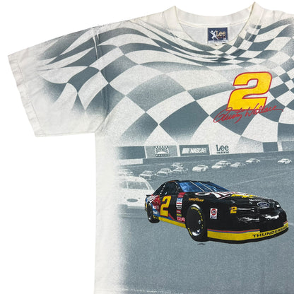 Vintage 90s Nutmeg NASCAR Rusty Wallace all over print racing tee (XL)