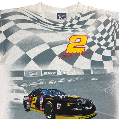 Vintage 90s Nutmeg NASCAR Rusty Wallace all over print racing tee (XL)