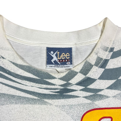 Vintage 90s Nutmeg NASCAR Rusty Wallace all over print racing tee (XL)