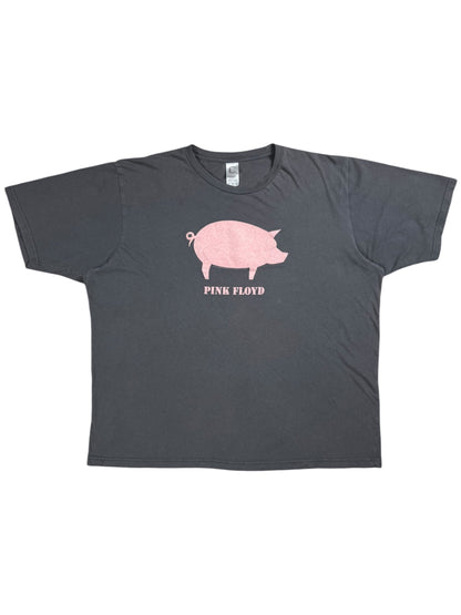 Vintage 2005 Pink Floyd Flocked Pig faded band tee (XL)
