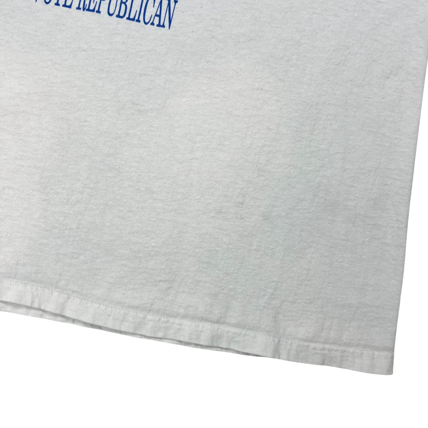 Vintage Y2K FRIENDS DON’T LET FRIENDS VOTE REPUBLICAN tee (L)