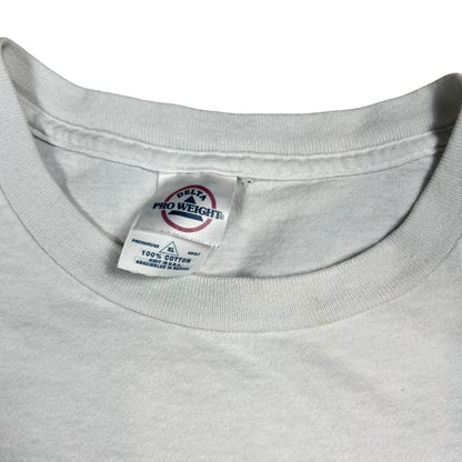 Vintage Y2K FRIENDS DON’T LET FRIENDS VOTE REPUBLICAN tee (L)