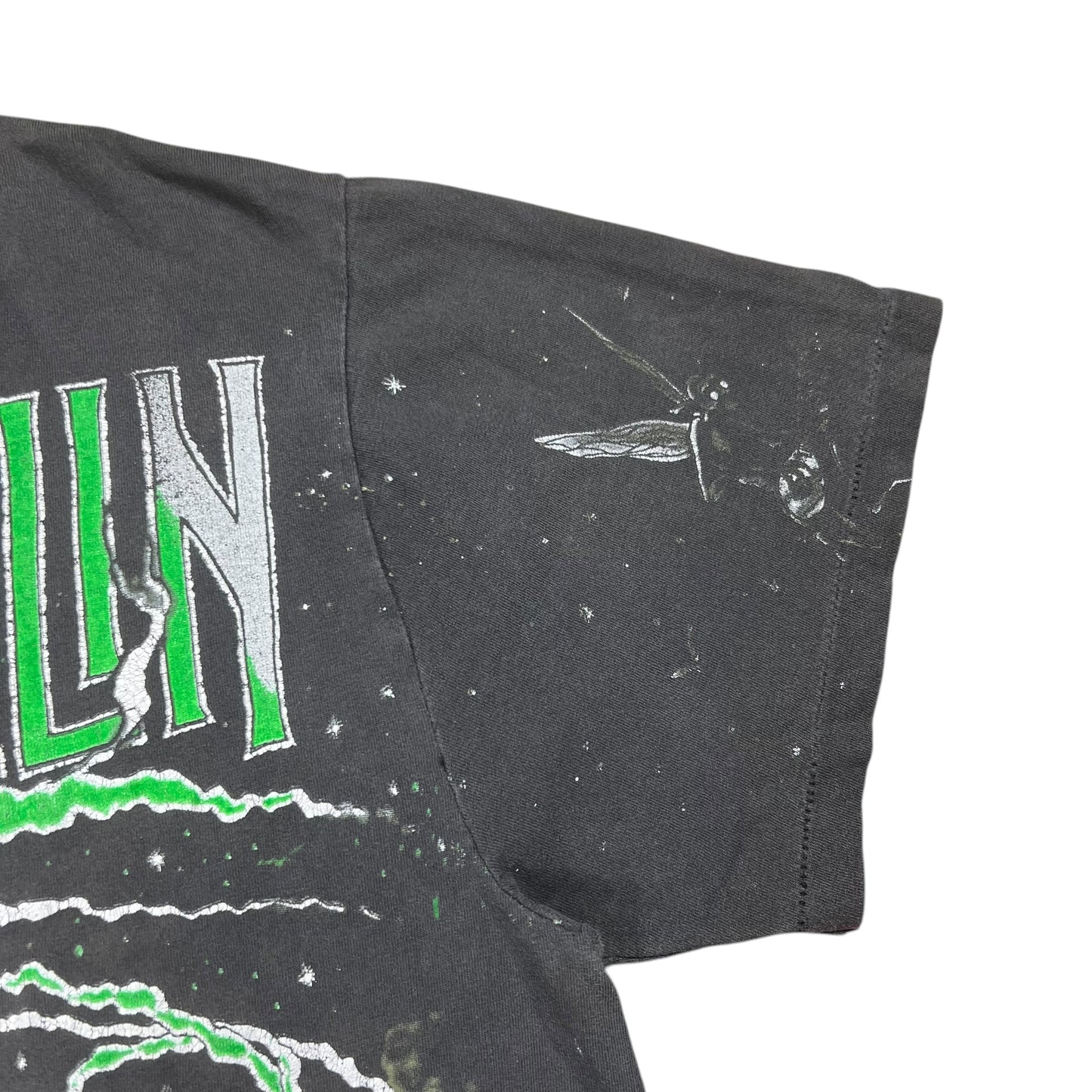 Vintage 1991 Winterland Led Zeppelin Wizard all over print band tee (L)