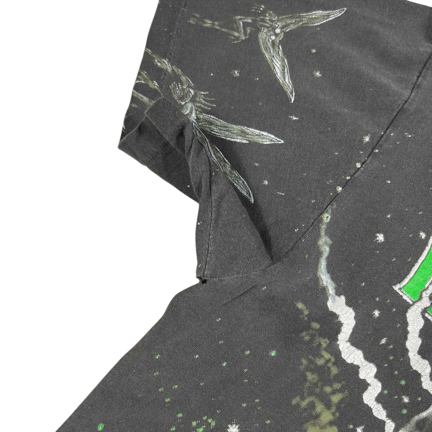 Vintage 1991 Winterland Led Zeppelin Wizard all over print band tee (L)