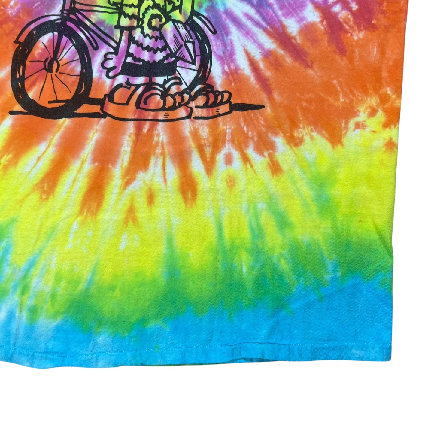 Vintage 90s Hanes Grateful Dead I Need A Miracle tie dye lot band tee (XL)