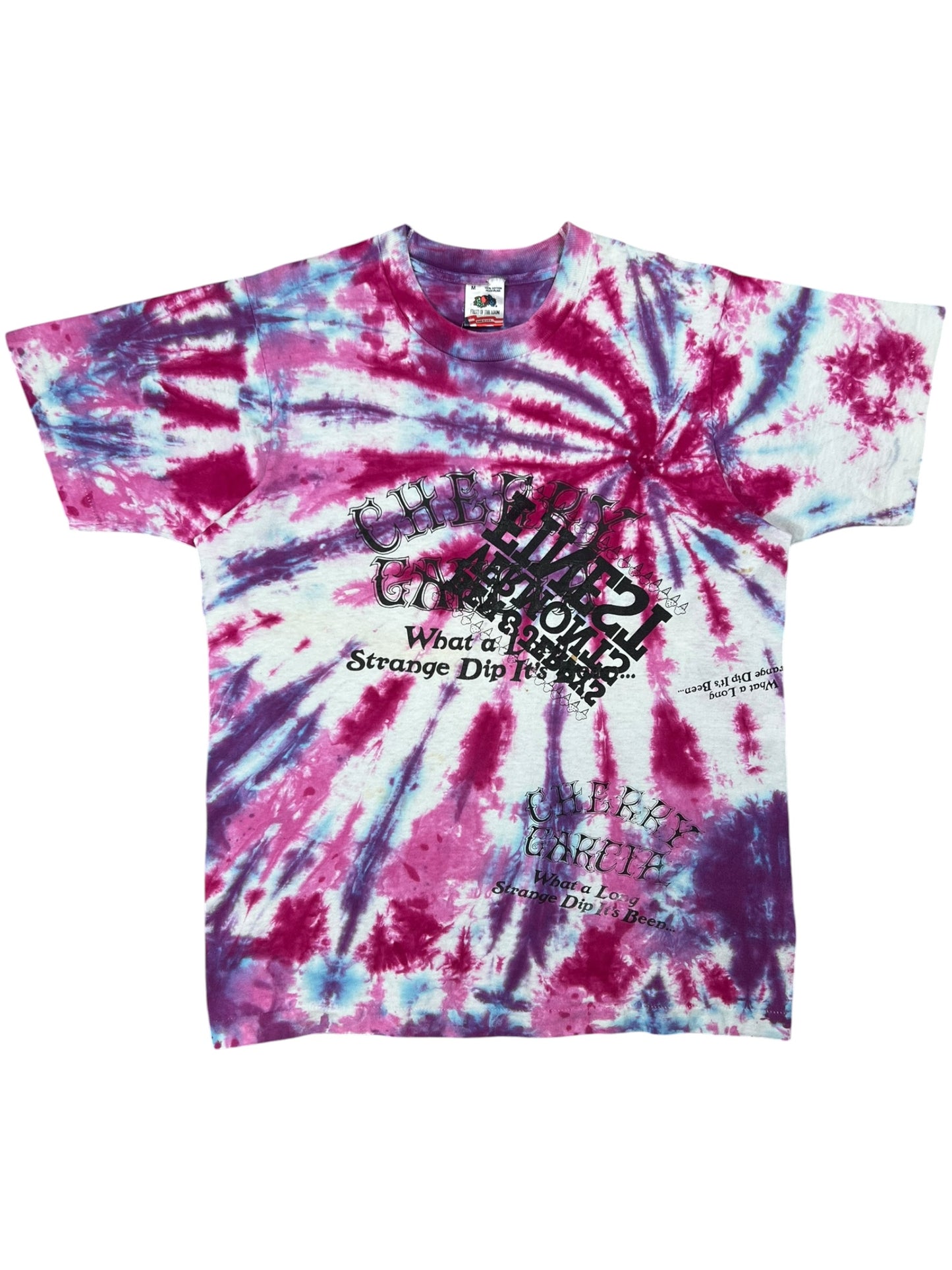 Vintage 90s Grateful Dead Cherry Garcia Ben & Jerry’s TEST PRINT tie dye tee (M)
