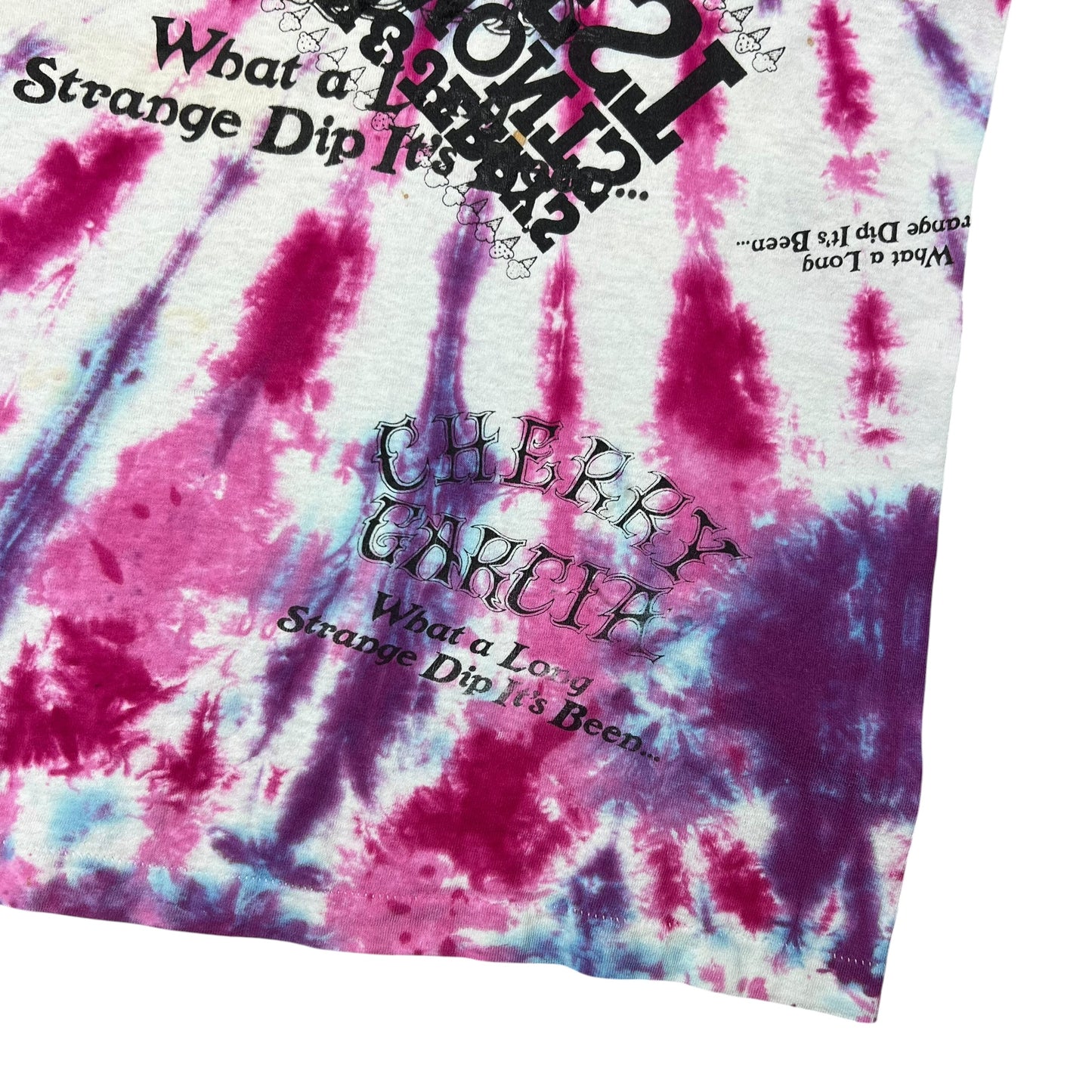 Vintage 90s Grateful Dead Cherry Garcia Ben & Jerry’s TEST PRINT tie dye tee (M)