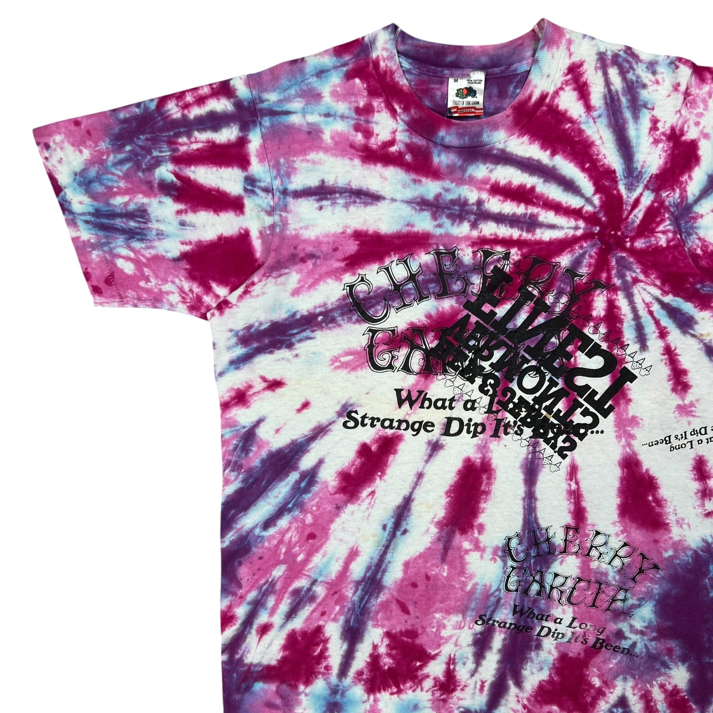 Vintage 90s Grateful Dead Cherry Garcia Ben & Jerry’s TEST PRINT tie dye tee (M)