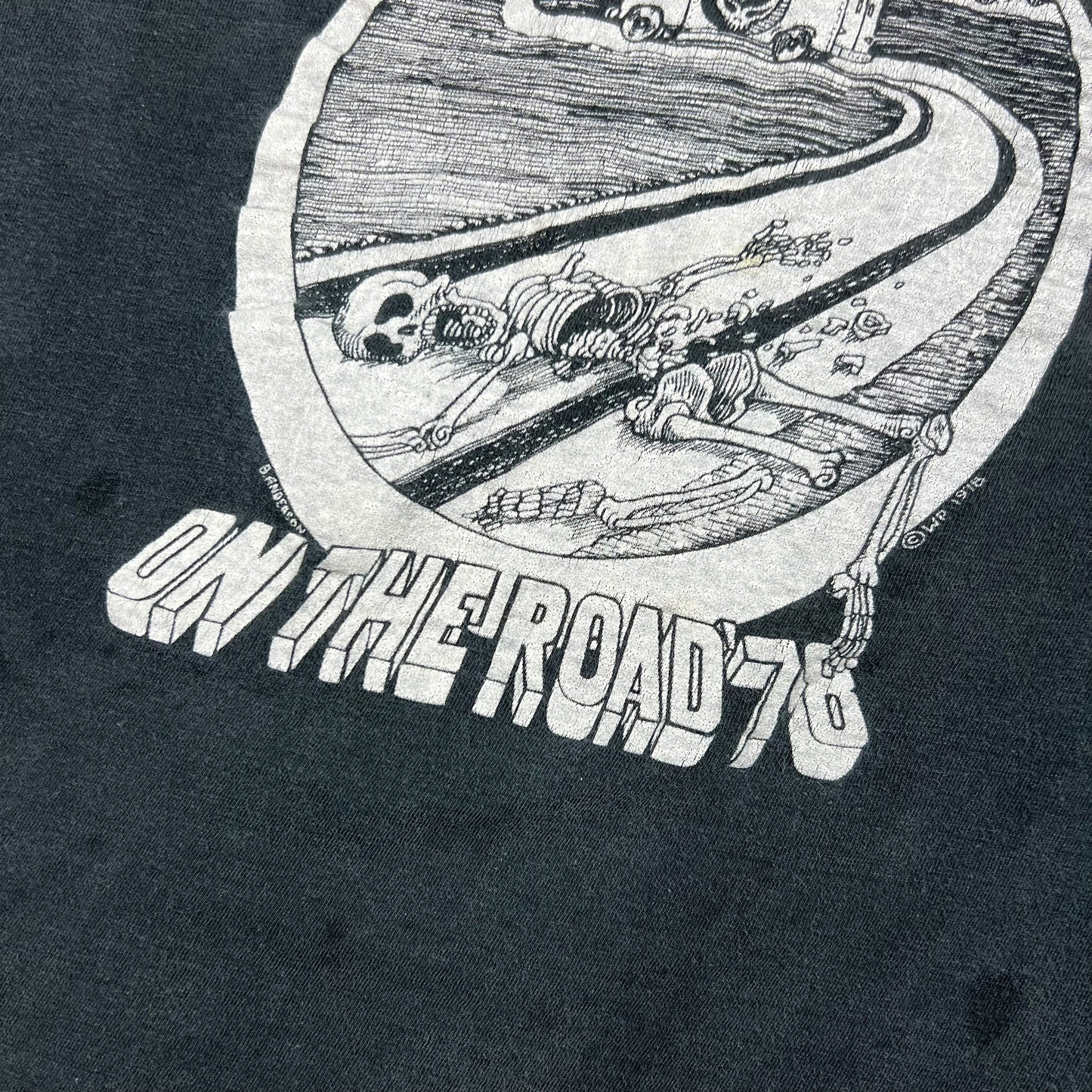 Vintage 1970s Grateful Dead On The Road ‘78 faded band tee (S)
