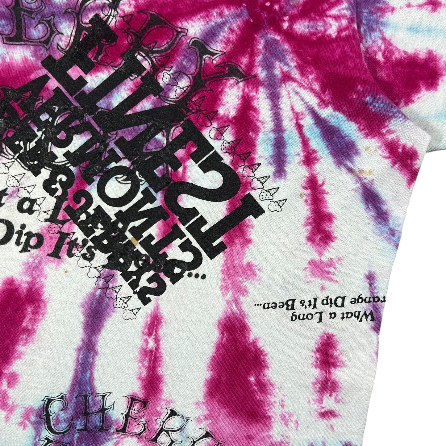 Vintage 90s Grateful Dead Cherry Garcia Ben & Jerry’s TEST PRINT tie dye tee (M)