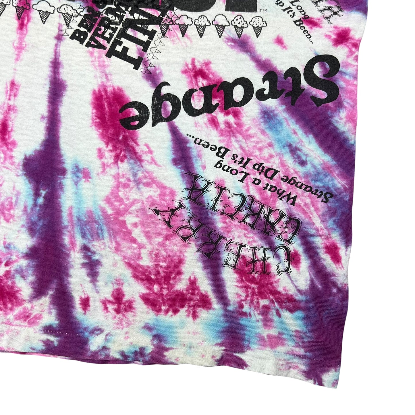 Vintage 90s Grateful Dead Cherry Garcia Ben & Jerry’s TEST PRINT tie dye tee (M)