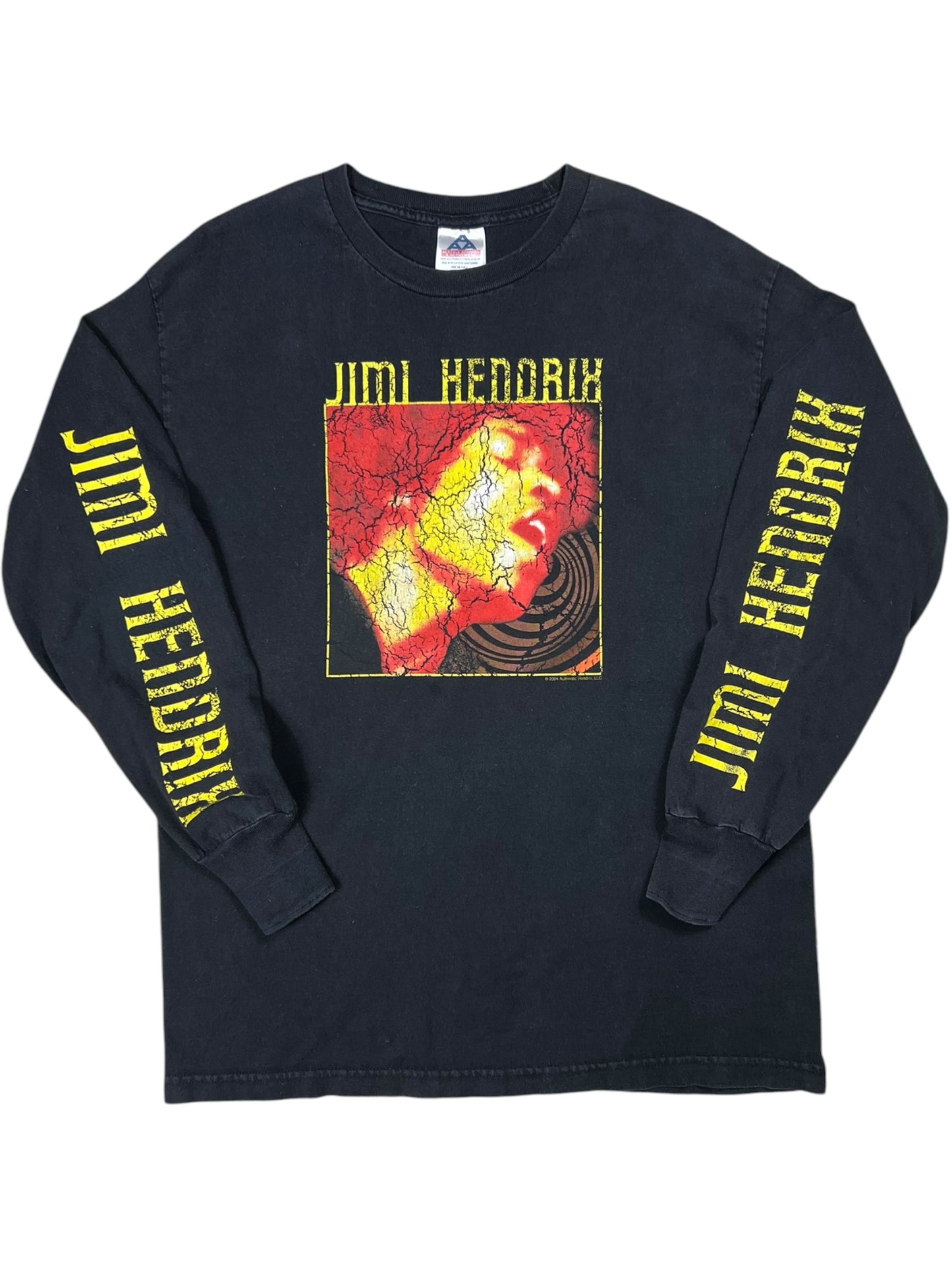 Vintage 2004 Jimi Hendrix long sleeve print faded band tee (L)