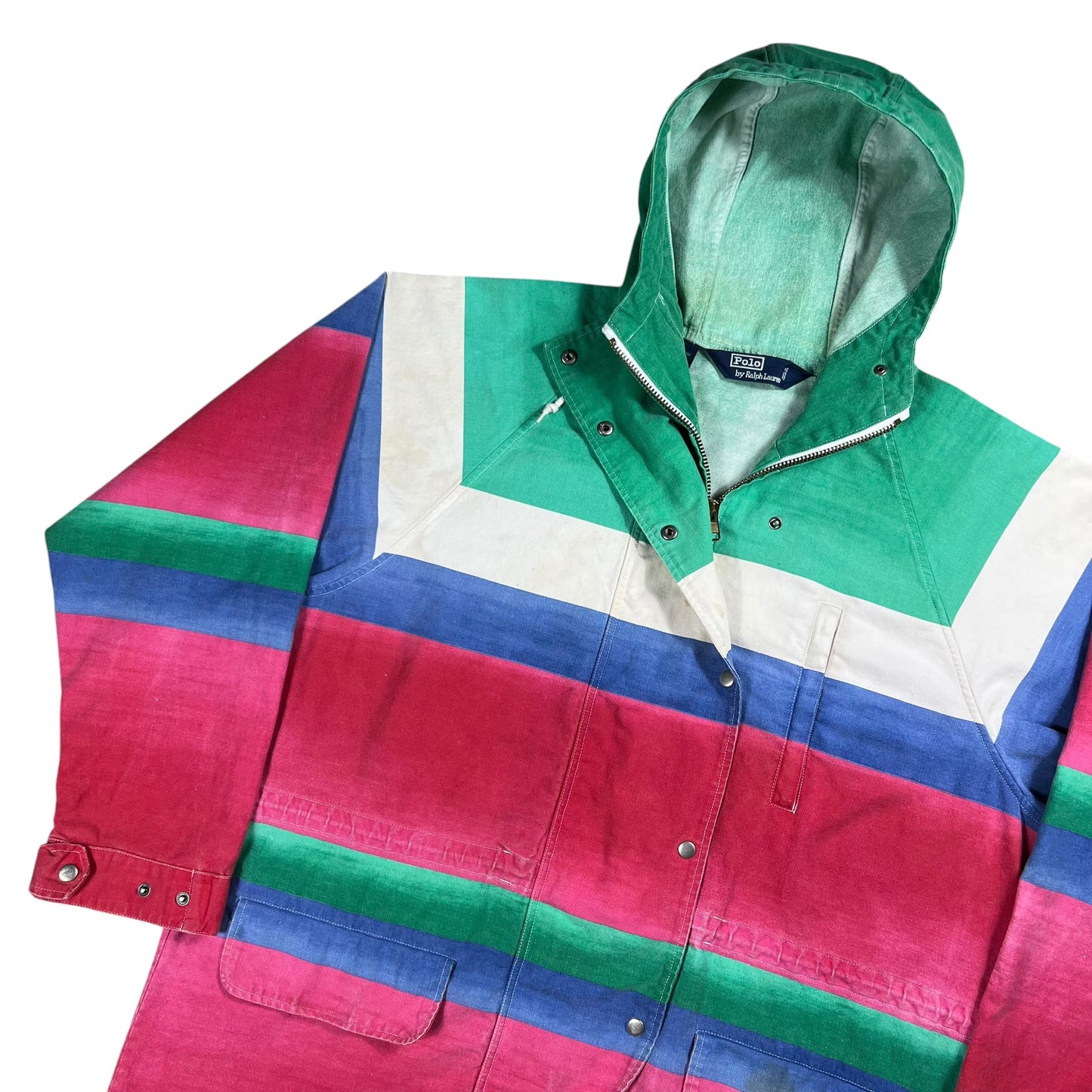 Vintage 1993 Polo Ralph Lauren Sailing Regatta Bayport CPRL RL93 Stadium faded jacket (XL)