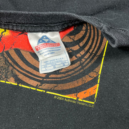 Vintage 2004 Jimi Hendrix long sleeve print faded band tee (L)