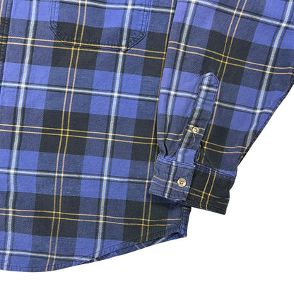 Vintage 90s Eddie Bauer USA made cotton flannel button up shirt (L)