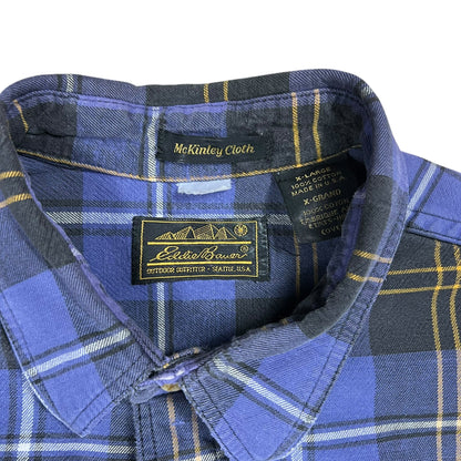 Vintage 90s Eddie Bauer USA made cotton flannel button up shirt (L)