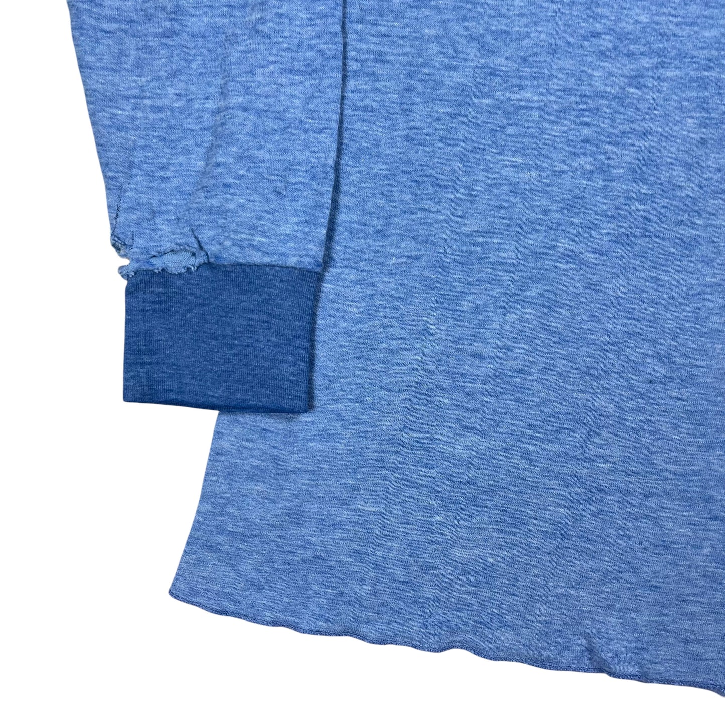 Vintage 1970s Duofold cotton faded distressed long sleeve thermal shirt (L)