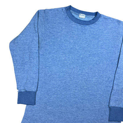 Vintage 1970s Duofold cotton faded distressed long sleeve thermal shirt (L)