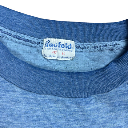 Vintage 1970s Duofold cotton faded distressed long sleeve thermal shirt (L)
