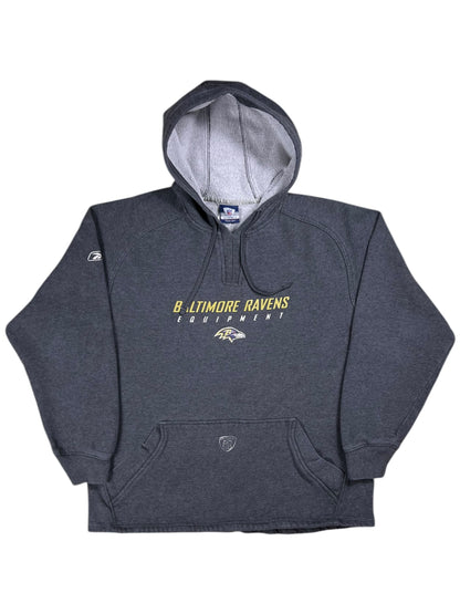 Vintage Y2K Reebok Baltimore Ravens Equipment NFL hoodie (XL)