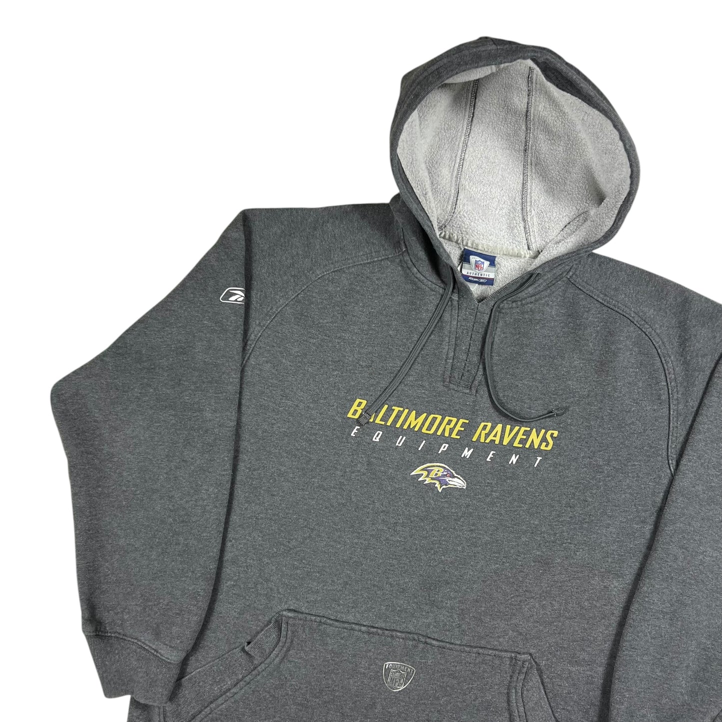 Vintage Y2K Reebok Baltimore Ravens Equipment NFL hoodie (XL)