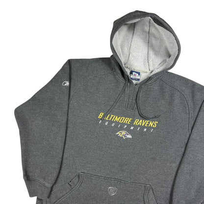 Vintage Y2K Reebok Baltimore Ravens Equipment NFL hoodie (XL)