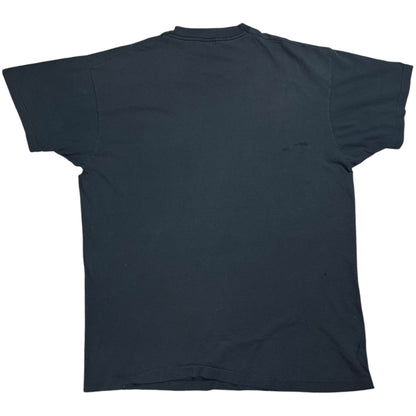 Vintage 80s faded black ghost pocket tee (L)