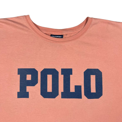Vintage 90s Polo Sport Ralph Lauren POLO faded tee (XL)