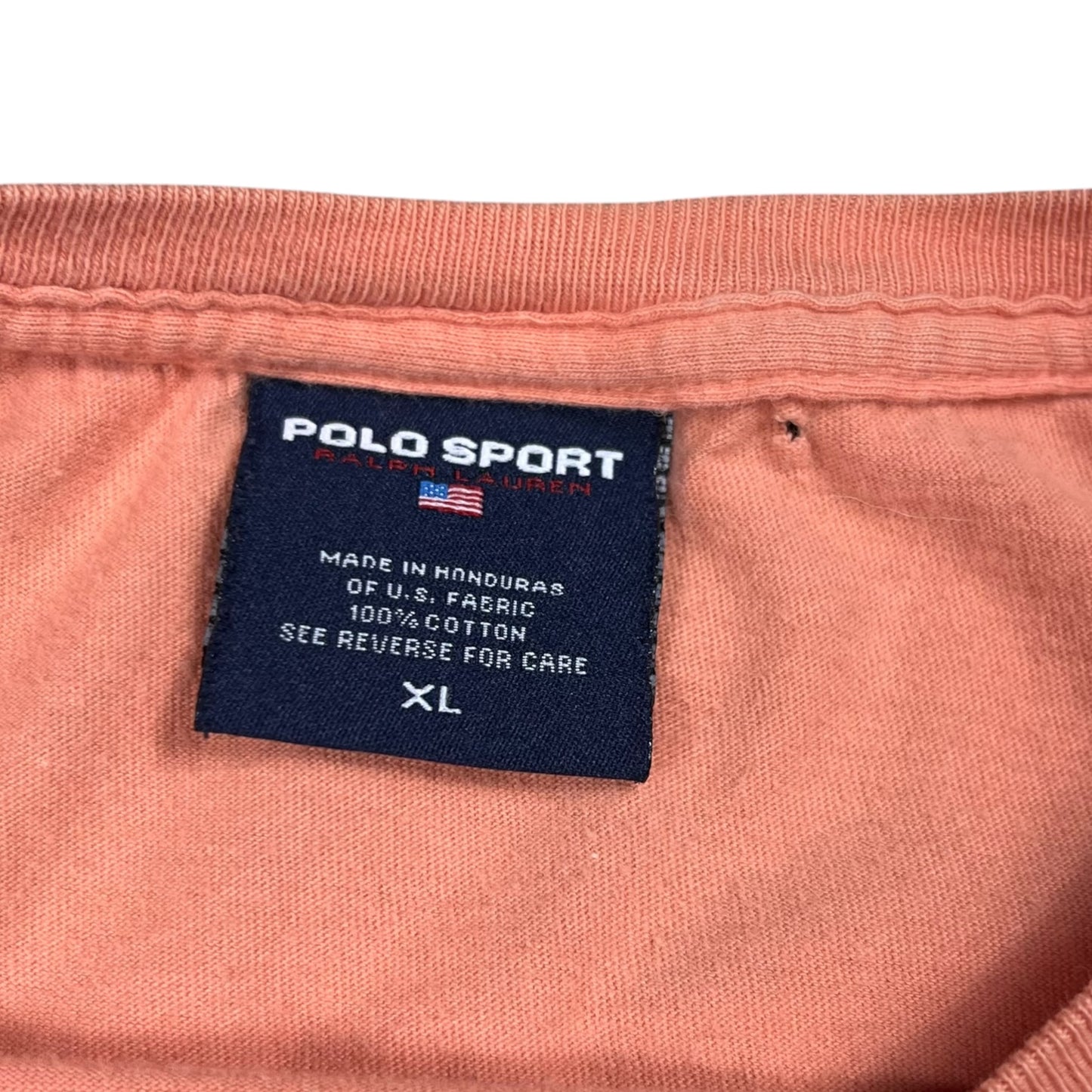 Vintage 90s Polo Sport Ralph Lauren POLO faded tee (XL)