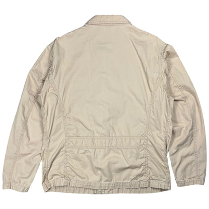 Vintage Y2K Banana Republic multi pocket zip up shirt jacket (L)