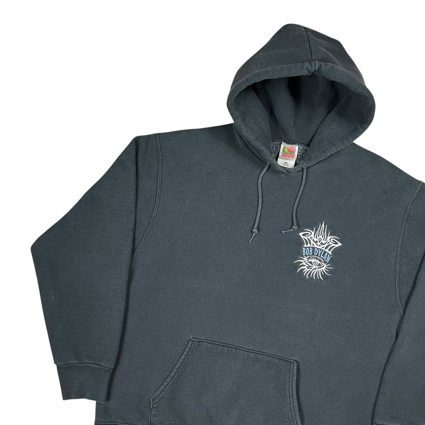 Vintage 90s Fruit of the Loom Bob Dylan logo band hoodie (L)