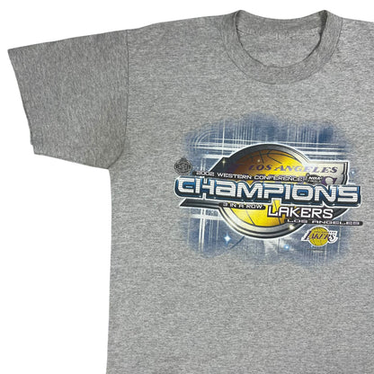 Vintage 2002 Los Angeles Lakers NBA Champions tee (L)