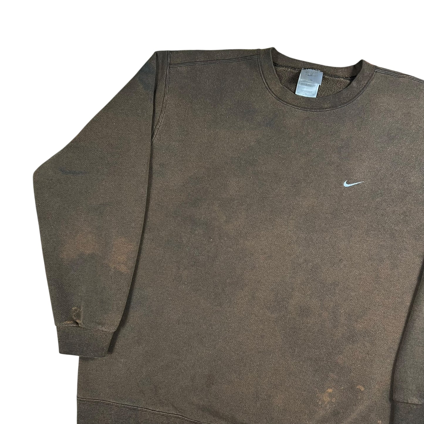 Vintage Y2K Nike acid wash faded mini swoosh crewneck (XXL)