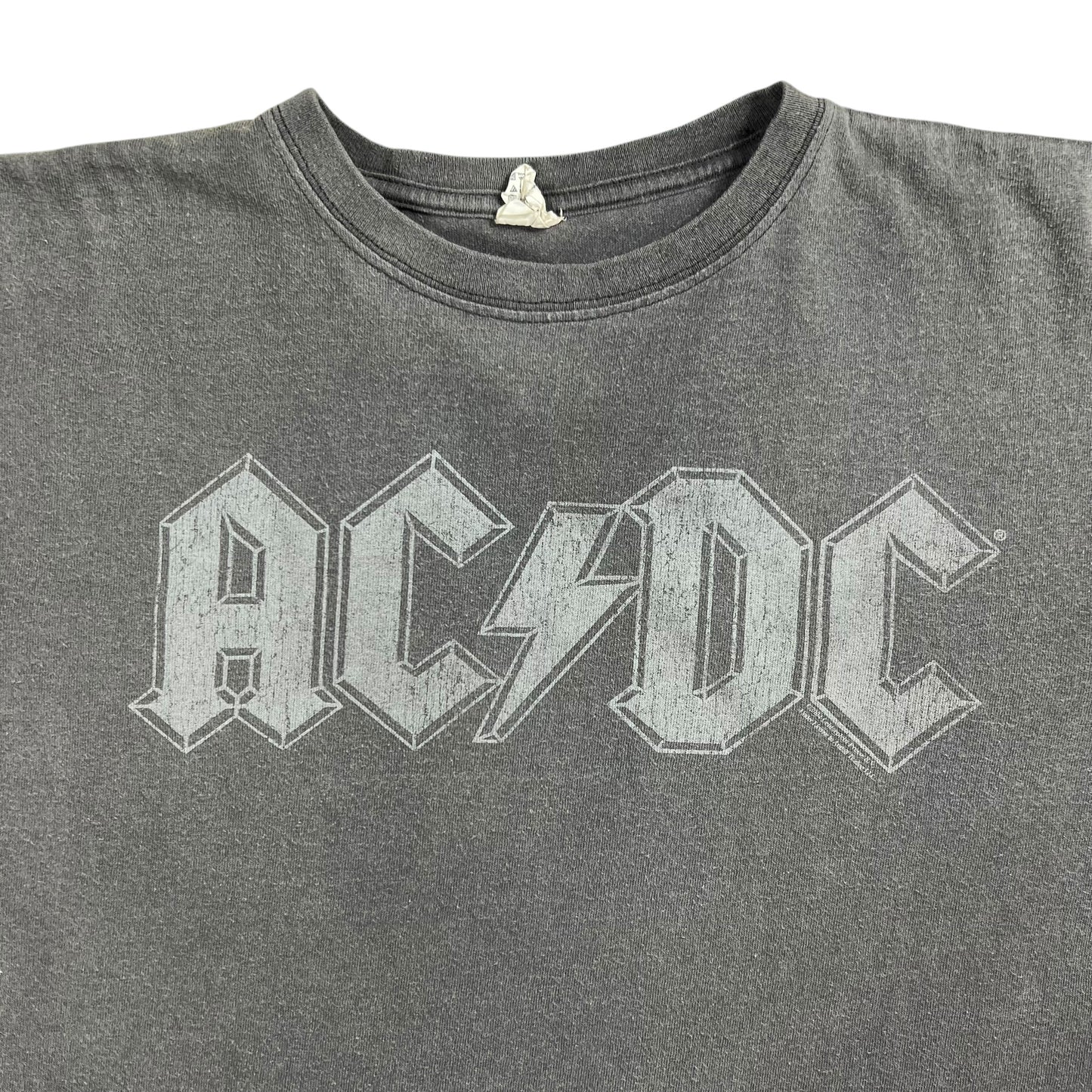 Vintage 2004 Anvil AC/DC faded black band tee (M)
