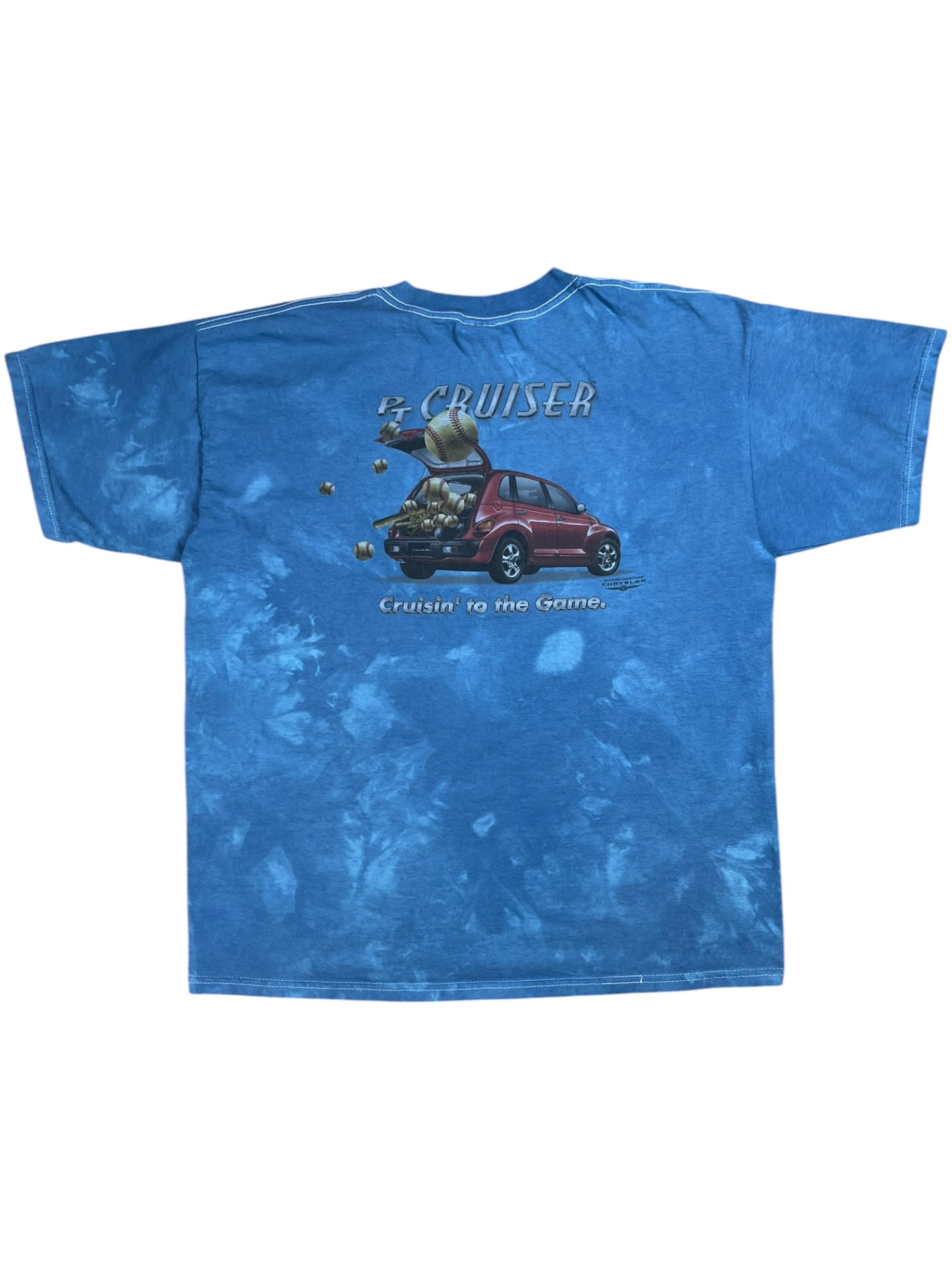 Vintage 2000 Chrysler PT Cruiser tie dye car promo tee (XL)