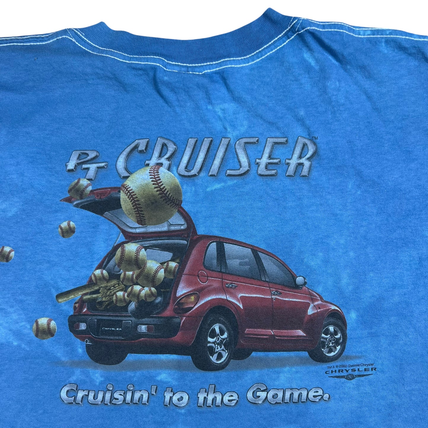 Vintage 2000 Chrysler PT Cruiser tie dye car promo tee (XL)