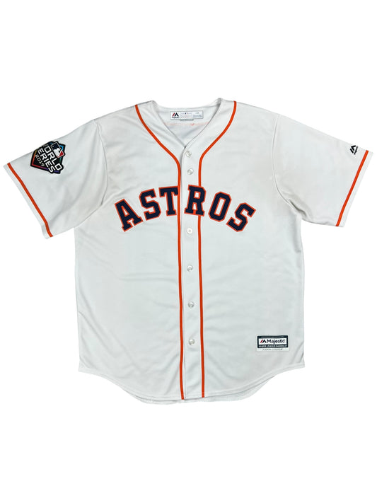 2019 Majestic Houston Astros Alex Bregman World Series MLB jersey (L)