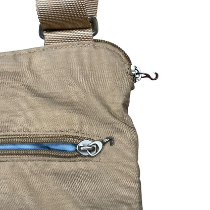 Vintage Y2K baggallini multi pocket cross shoulder beige bag