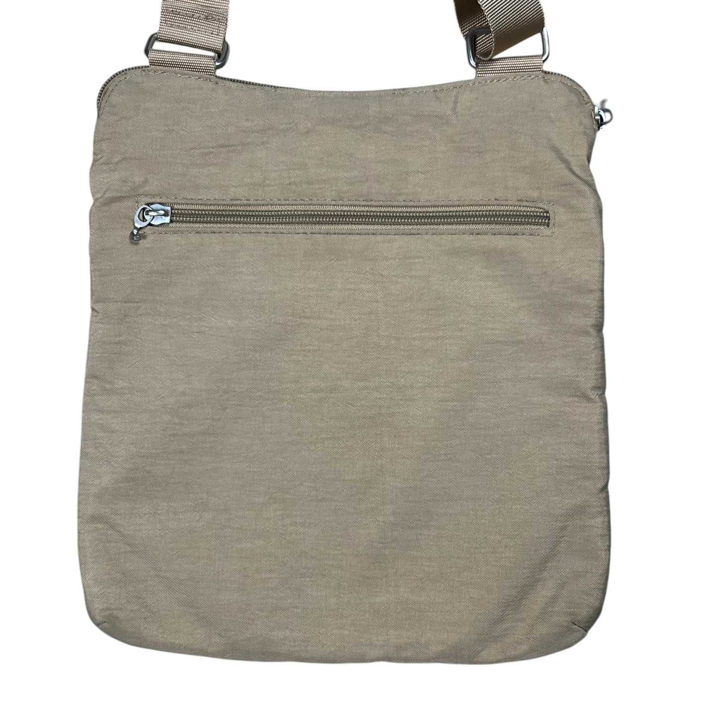 Vintage Y2K baggallini multi pocket cross shoulder beige bag