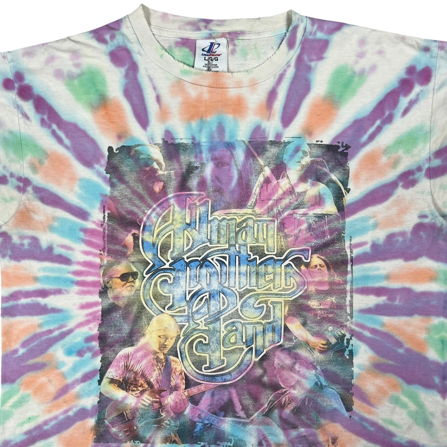Vintage 90s Allman Brothers Band Derek Trucks tie dye band tee (L)