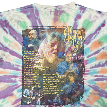 Vintage 90s Allman Brothers Band Derek Trucks tie dye band tee (L)