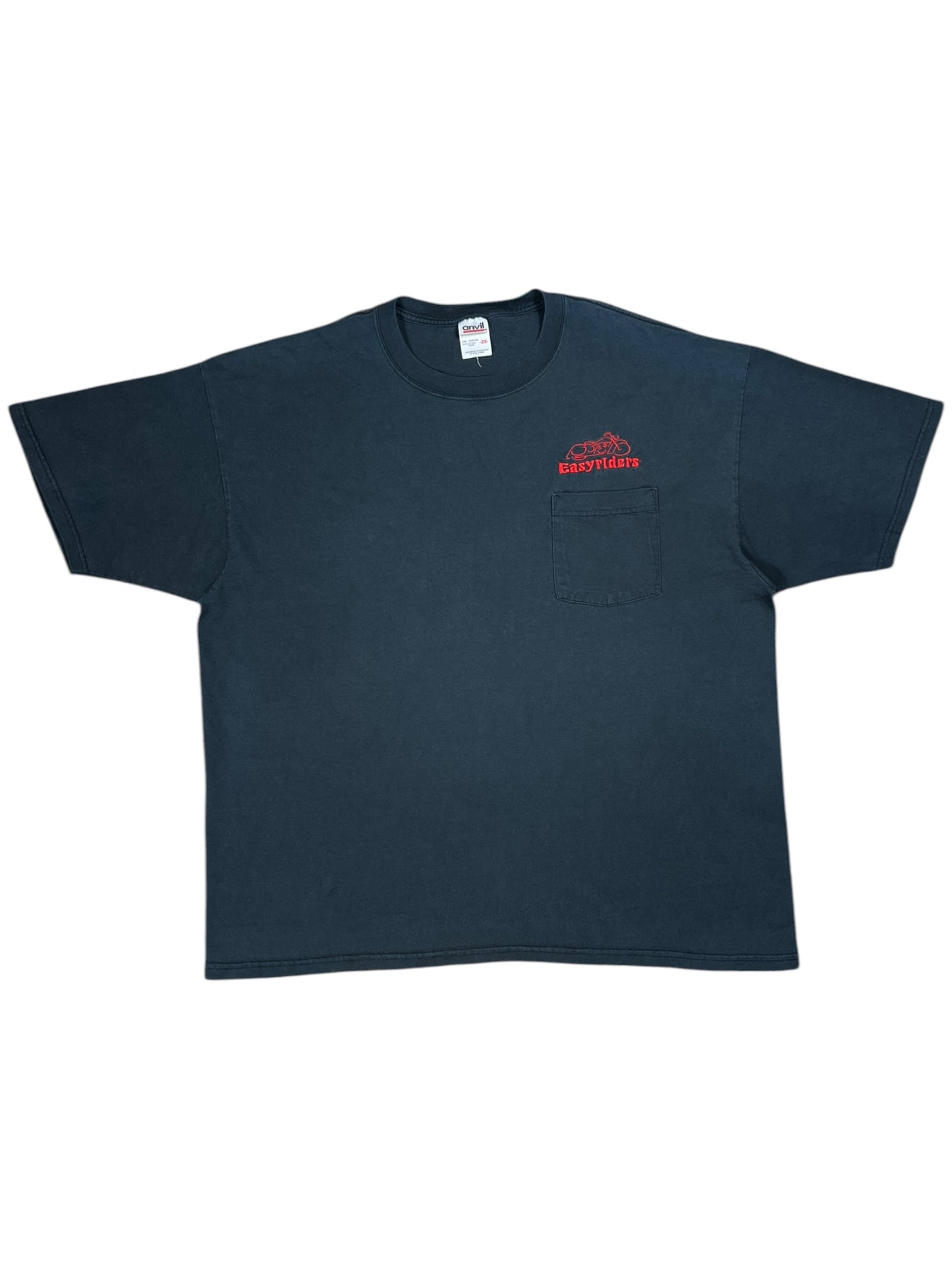Vintage 2003 Easy Riders motorcycles biker pocket tee (XXL)