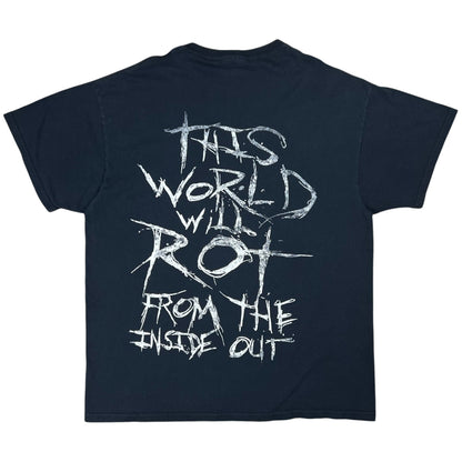 Y2K Whitechapel THIS WORLD WILL ROT FROM THE INSIDE OUT death metal band tee (XL)
